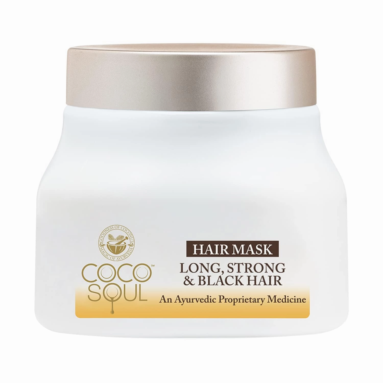 Hair Mask for Long, Strong & Black Hair with 100% Cold Pressed Virgin Coconut Oil, Amla & Sesame, Sulphate & Paraben Free - 160ml