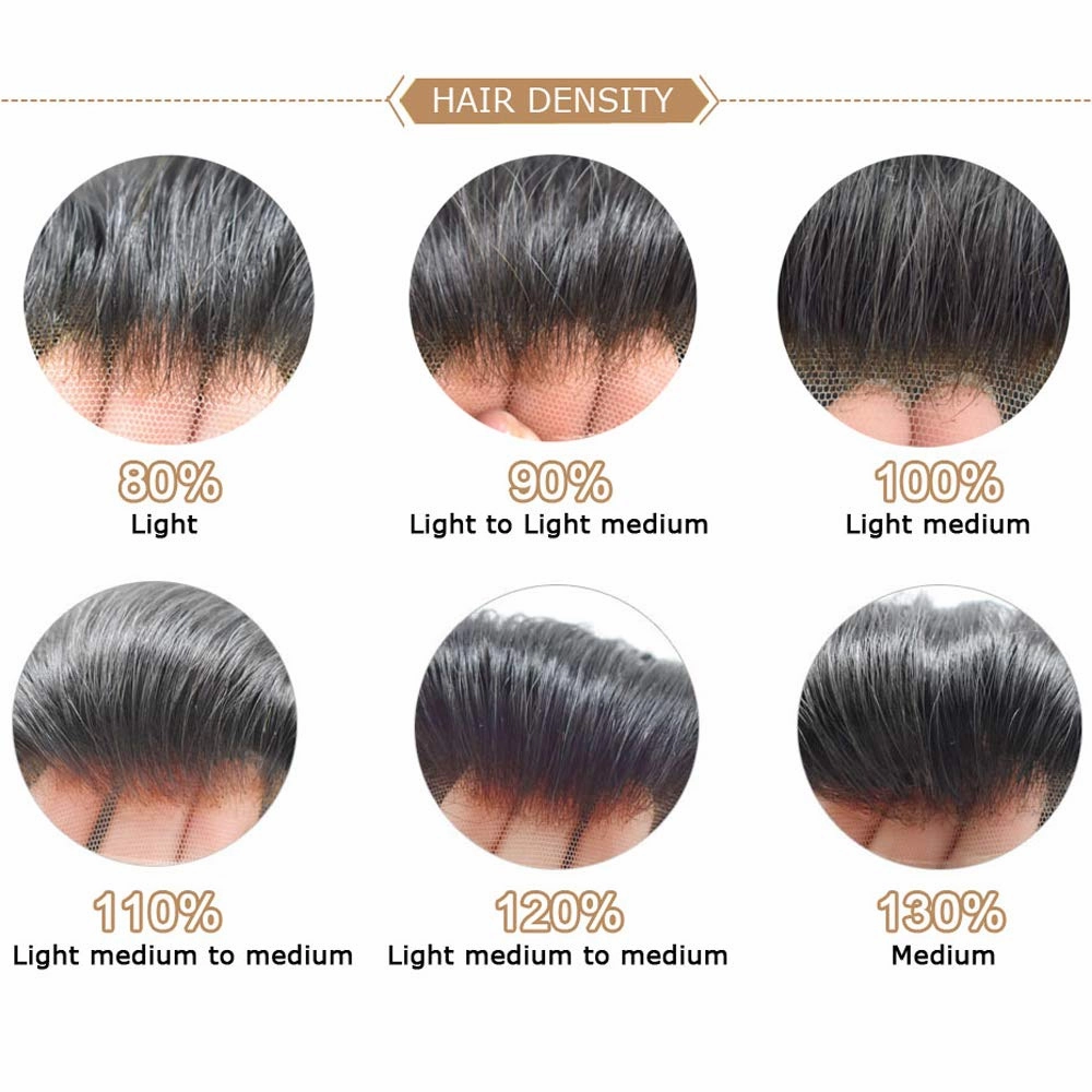 Hair Piece For Men Full French Lace Mens Toupee Human Hair Replacement Systems Bleached Knots Men Toupee Hair Pieces For Men 8x10-100% Light medium density#1720#17 DARK ASH BLONDE 20% GREY