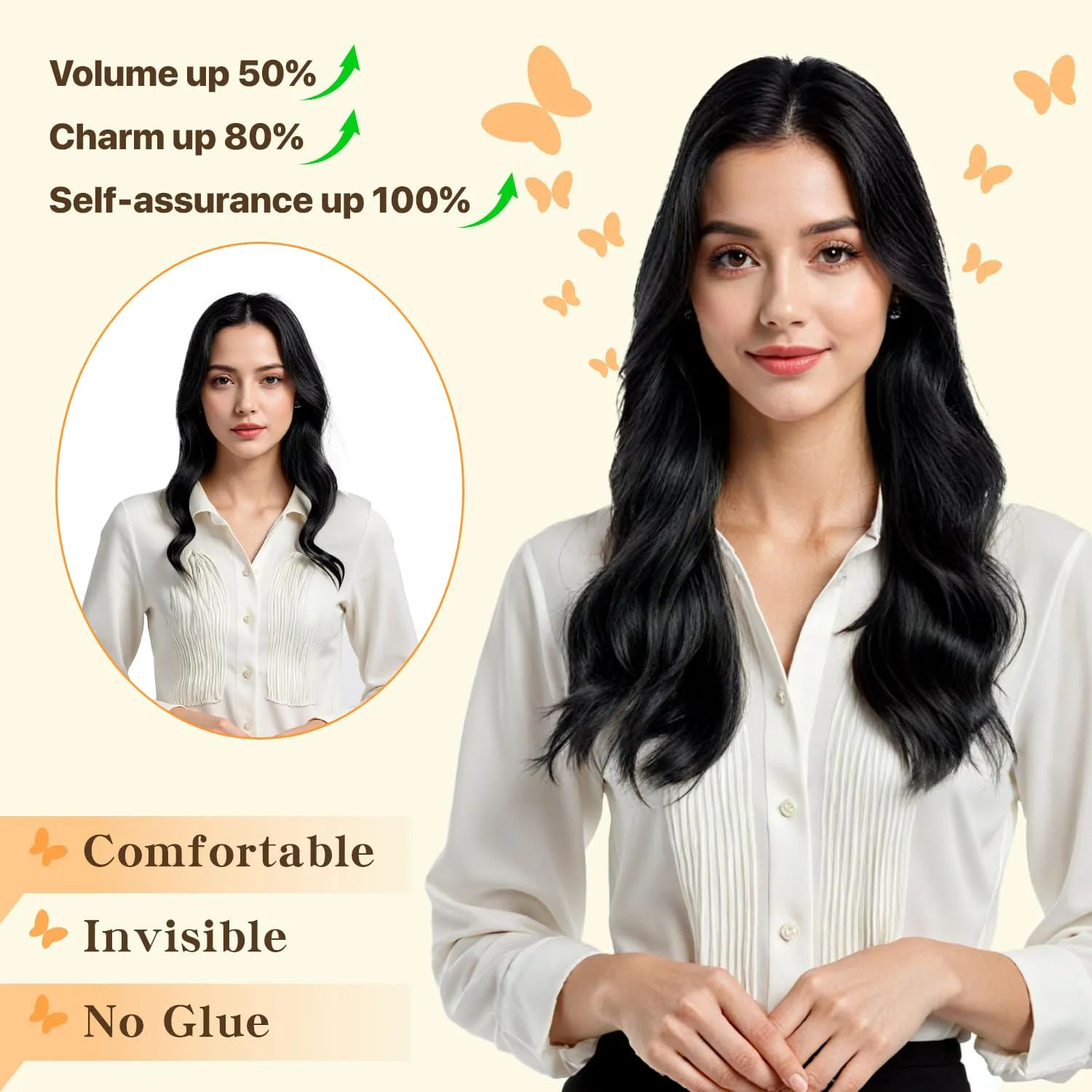 Halo Hair Extensions Straight, 100% Real Human Hair,No Tangle & Smooth,Invisible Wire Extensions for Women,65g,16 Inch, #04 Medium Brown