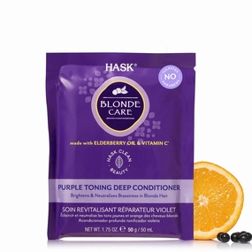HASK BLONDE CARE Deep Conditioner Treatments for all hair types, color safe, gluten free, sulfate free, paraben free - Pack of 12