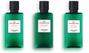 Hermes Eau d'Orange Verte Amenity Set Includes [1]Shower Gel [1]Shampoo and [1]Conditioner 80ml 2.7 ounces each