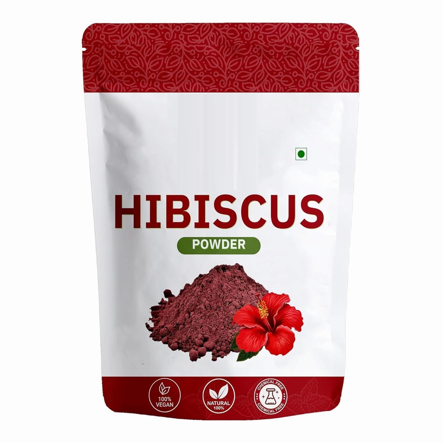 Hibiscus Flower Powder for Face Pack and Hair Mask - Natural Hair Growth Conditioner, Reduce Hair Loss, Skin Care (100gm)
