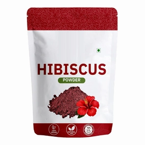 Hibiscus Flower Powder for Face Pack and Hair Mask - Natural Hair Growth Conditioner, Reduce Hair Loss, Skin Care (100gm)