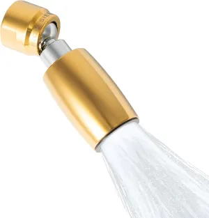High Sierra Showerheads® - CLASSIC™ Solid Metal 1.8 GPM Award Winning, Low Flow Shower Head, Patented Nozzle Never Clogs - Polished Brass Finish