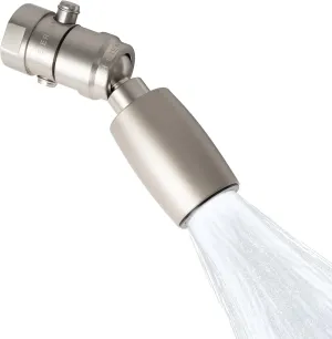 High Sierra Showerheads® - CLASSIC™ Solid Metal 1.8 GPM Award Winning, Low Flow Shower Head with Trickle Valve, Patented Nozzle Never Clogs - Brushed Nickel Finish