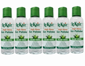 High Gloss Hair Polisher with Aloe Vera, Anti Frizz, Anti Breakage, Heat Protectant, Smooths & Protects Daily Hair Treatment 4 fl. Oz - 6 Pack