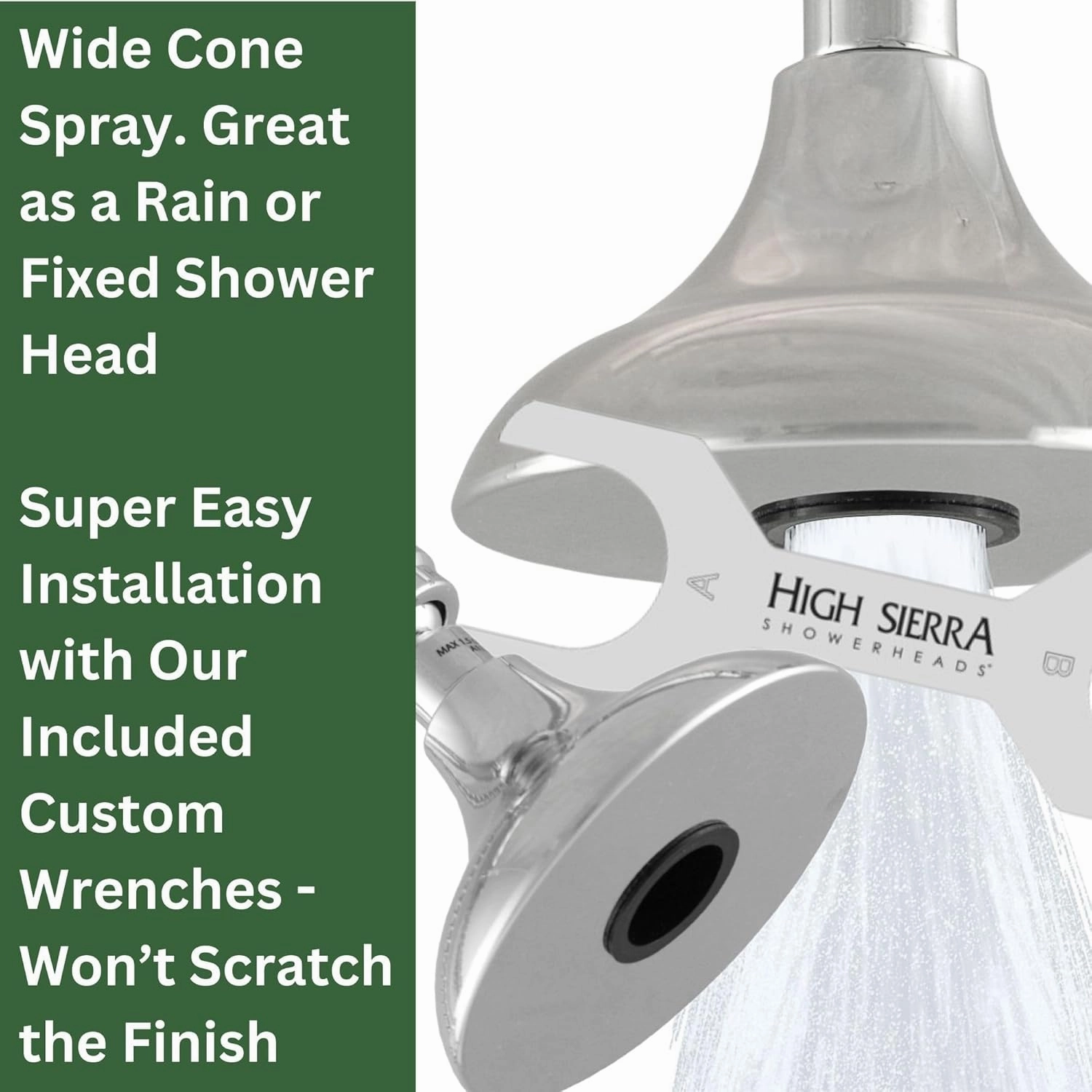 High Sierra Showerheads® - HALF DOME® Solid Metal 2.0 GPM Rain Shower, High Pressure Shower Head, Pattented Nozzle Never Clogs - Oil Rubbed Bronze Finish