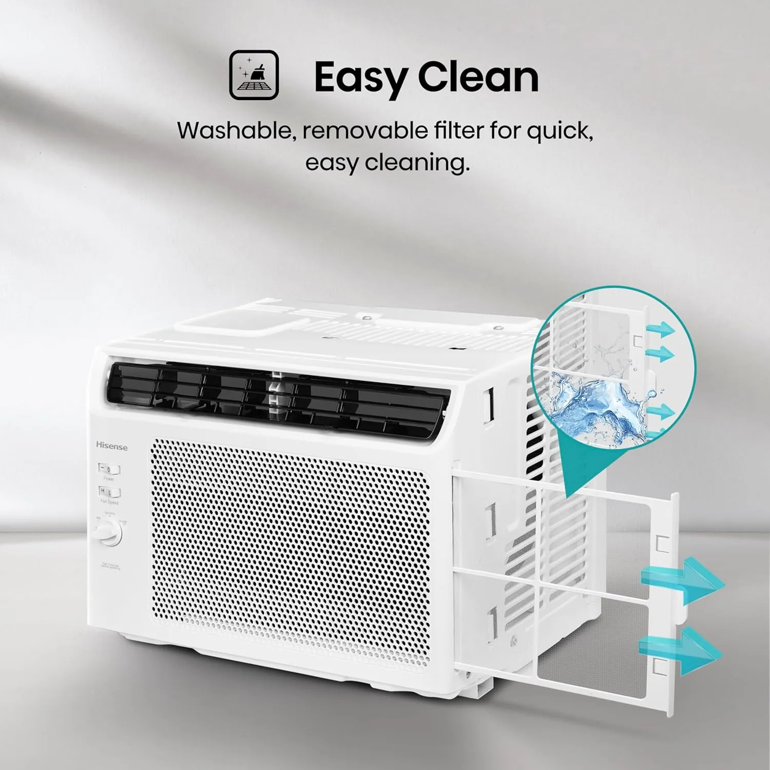 Hisense WC05R25A Window Air Conditioner, 5,000 BTU, White