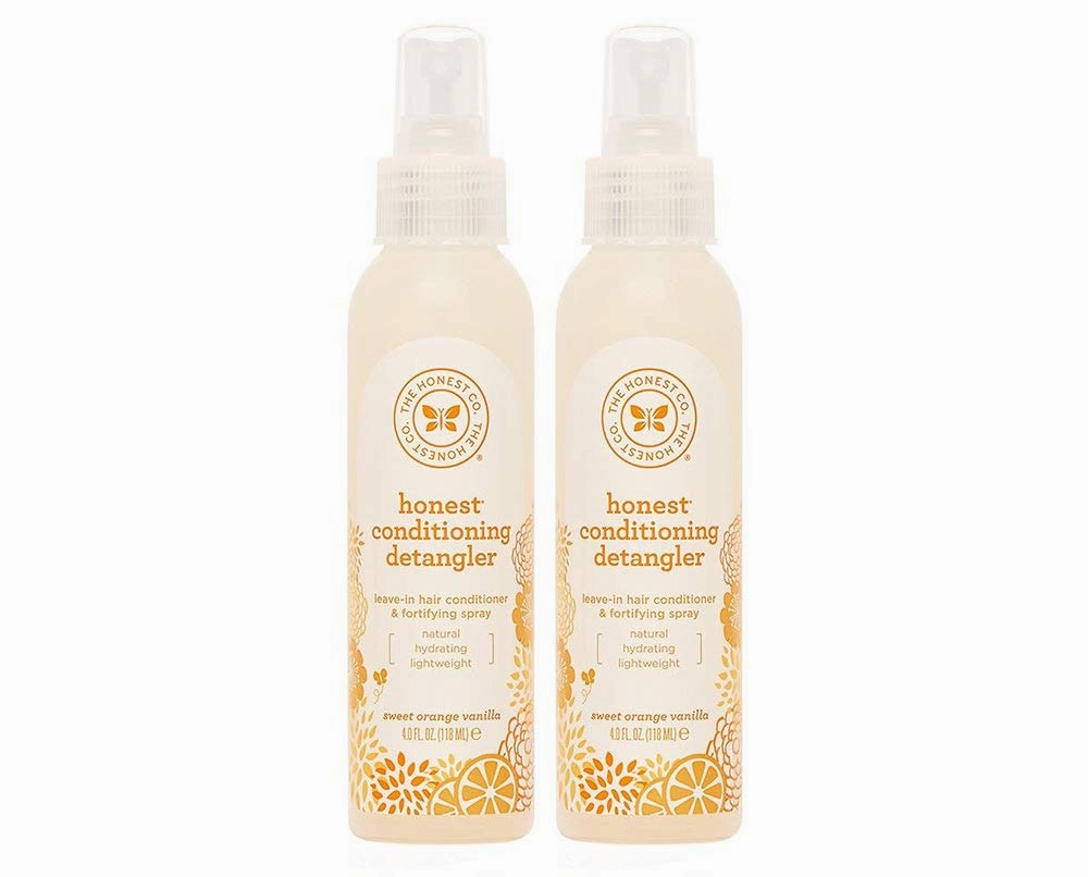 Honest Conditioning Detangler, Sweet Orange Vanilla, 4 Ounce (2 Bottles)