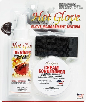 Hot Glove Break-in Kit Glove Care Management System - Break in Kit for Baseball and Softball Gloves