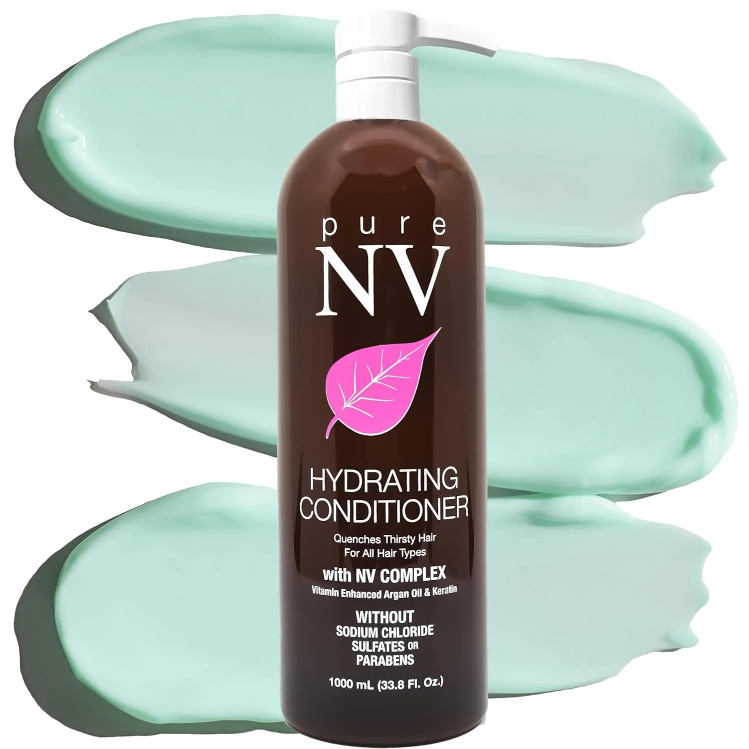 Hydrating Conditioner For Ultimate Hydration, Softness & Shine, Made From Natural Vitamins & Minerals, Keratin, Collagen & Argan Oil Infused To Repair, Restore & Strengthen 33.8 Oz.