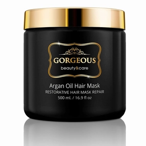Hydrating Argan Oil Hair Mask and Deep Conditioner By Gorgeous for Dry or Damaged Hair - 16.9 Oz