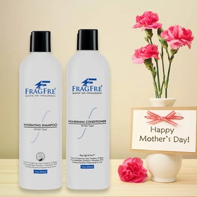 Hydrating Shampoo and Nourishing Conditioner 12 oz/ea (2-Pack Gift Set) - Sulfate Free, Gluten Free, Parabens Free, Color Safe, Hypoallergenic, Fragrance Free
