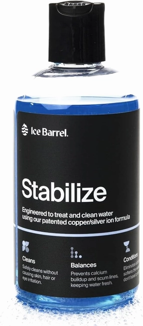 Ice Barrel Water Treatment for Ice Bath, Spa, Hot Tub, Cold Plunge Tub, and Small Swimming Pool (8 oz, Pack of 1) – Conditioner, Softener, and Water Stabilizer for Hot and Cold Water, No Chlorine