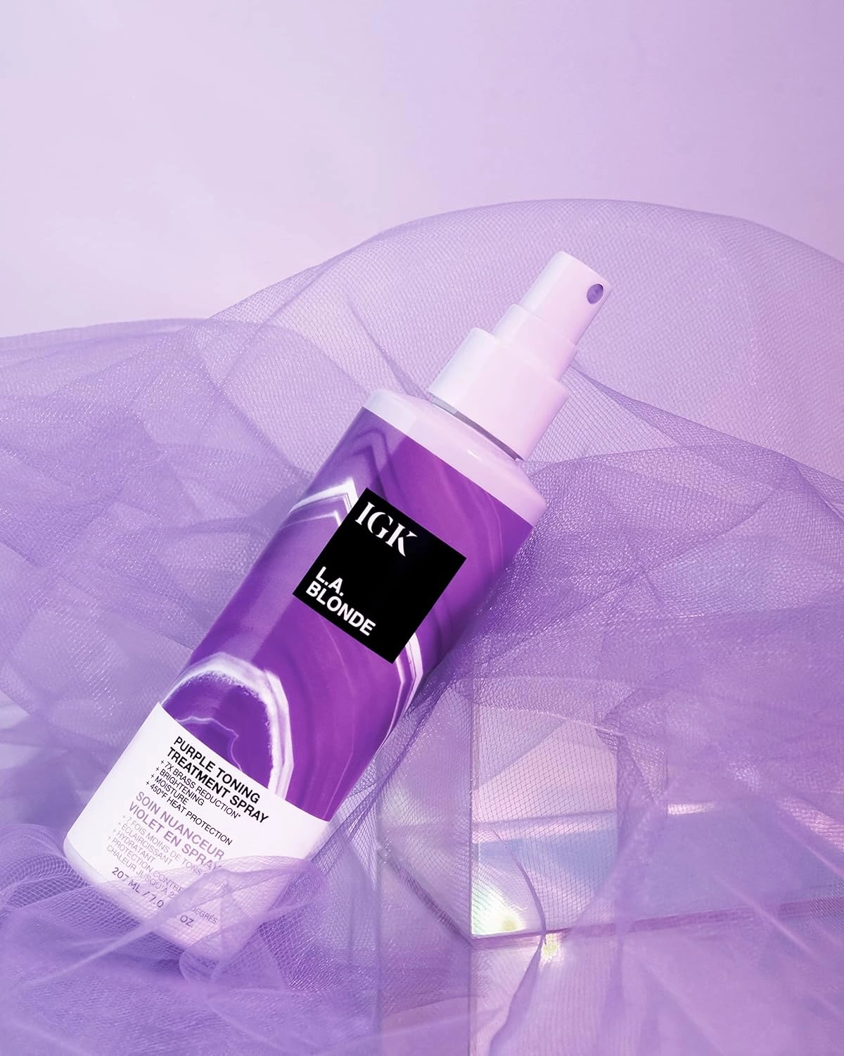 IGK BLONDE POP Purple Toning Conditioner | Brighten   Neutralize Brass | Vegan   Cruelty Free |