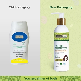 INDUS VALEY Colour Protective Organic Shampoo With Conditioner Tear free, Soap & Alkali Free (No Parabens, Ph 5.5) Natural Ingredients Like Soya Bean & Honey - (200ml).