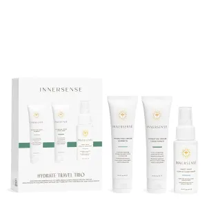 Innersense Organic Beauty - Hydrating Travel Hair Trio | Non-Toxic, Cruelty-Free, Clean Haircare (Hydrating Cream Hairbath   Conditioner, Sweet Spirit Leave-In Conditioner) PACKAGING MAY VARY