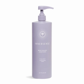 INNERSENSE Organic Beauty - Bright Balance Purple Toning Conditioner | Coconut   Pumpkin Seed Oil to Nourish   Moisturize Light   Gray Hair | Non-Toxic, Cruelty-Free | Paraben Free (32 fl oz | 946 ml)