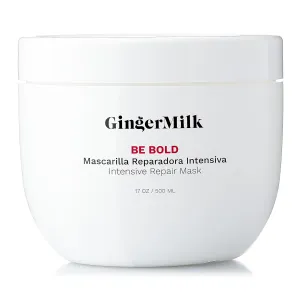 Intensive Repair Hair Mask for Dry - Damaged Hair due to Coloring, Hair Conditioner, Deep Conditioning | 16oz | Be Bold by GINGER MILK