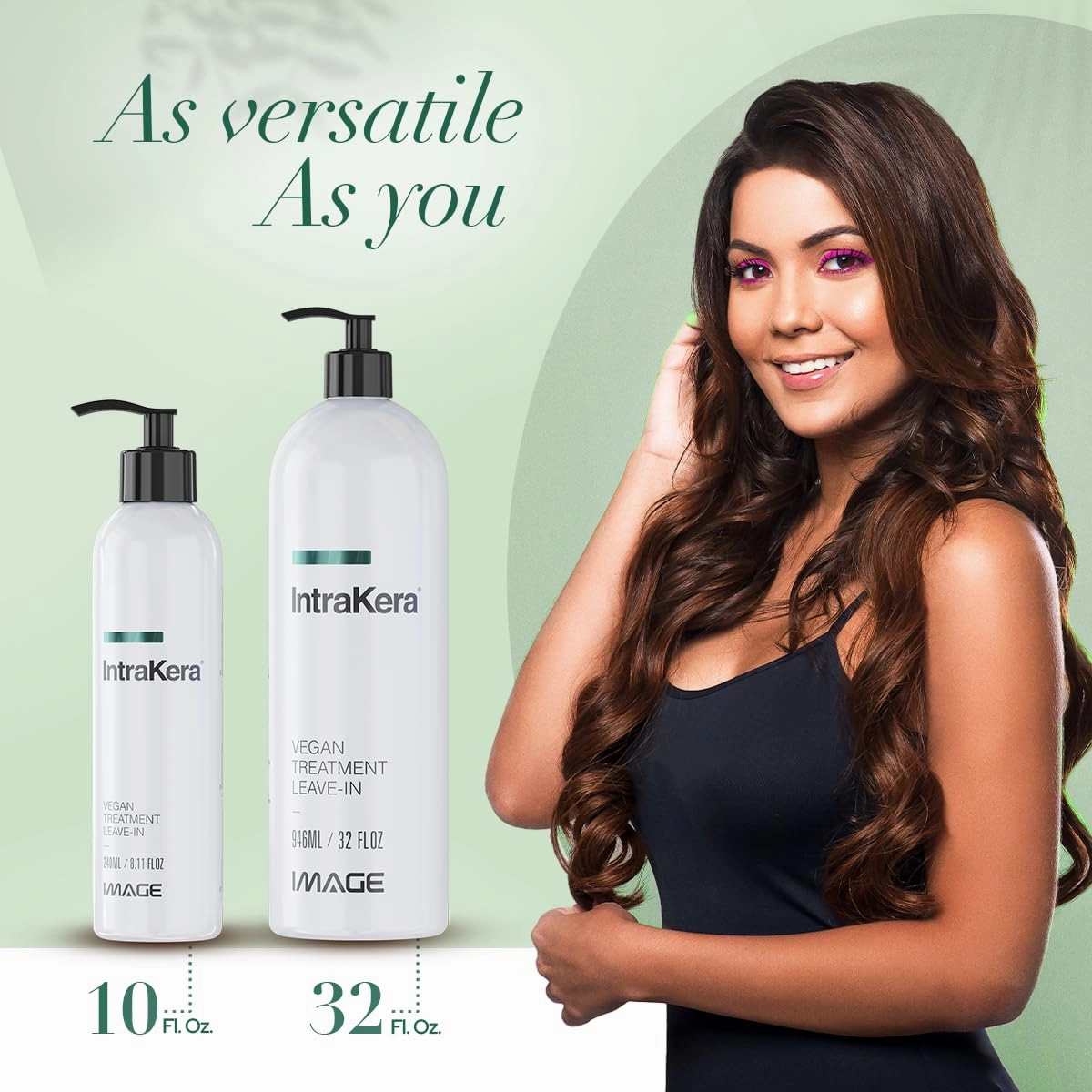 Intrakera Leave-In Conditioner for Frizzy, Curly, and Straight Hair - Stop Washing your Hair Every Day - Keratin Replenisher - Detangler for Dry or Damaged Hair (8.11 Fl Oz)