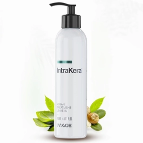 Intrakera Leave-In Conditioner for Frizzy, Curly, and Straight Hair - Stop Washing your Hair Every Day - Keratin Replenisher - Detangler for Dry or Damaged Hair (8.11 Fl Oz)