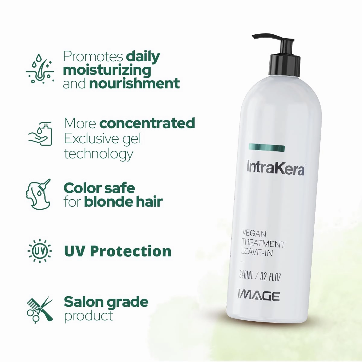 Intrakera Leave-In Conditioner for Frizzy, Curly, and Straight Hair - Stop Washing your Hair Every Day - Keratin Replenisher - Detangler for Dry or Damaged Hair - Dry Damaged Hair