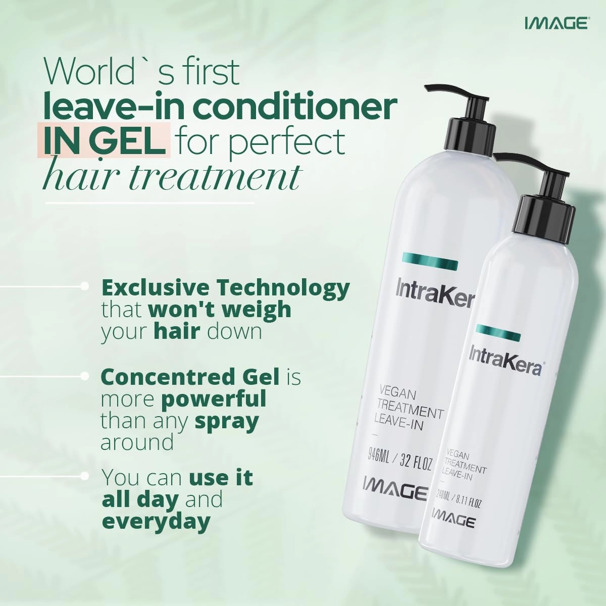 Intrakera Leave-In Conditioner for Frizzy, Curly, and Straight Hair - Stop Washing your Hair Every Day - Keratin Replenisher - Detangler for Dry or Damaged Hair - Dry Damaged Hair