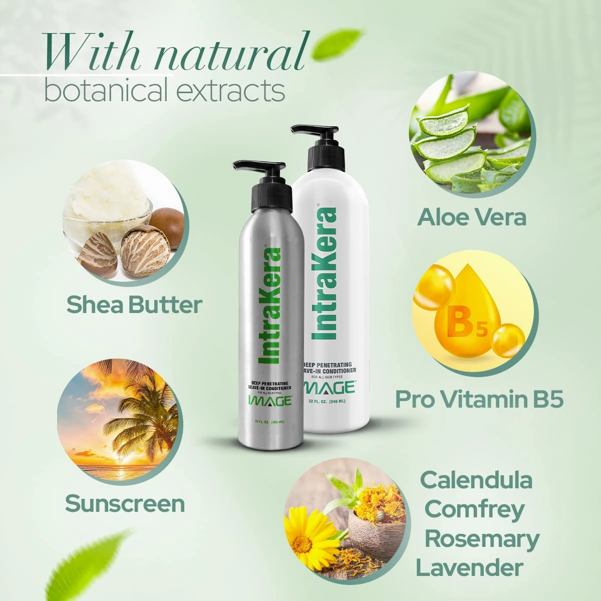 Intrakera Leave-In Conditioner for Frizzy, Curly, and Straight Hair - Stop Washing your Hair Every Day - Keratin Replenisher - Detangler for Dry or Damaged Hair - Dry Damaged Hair
