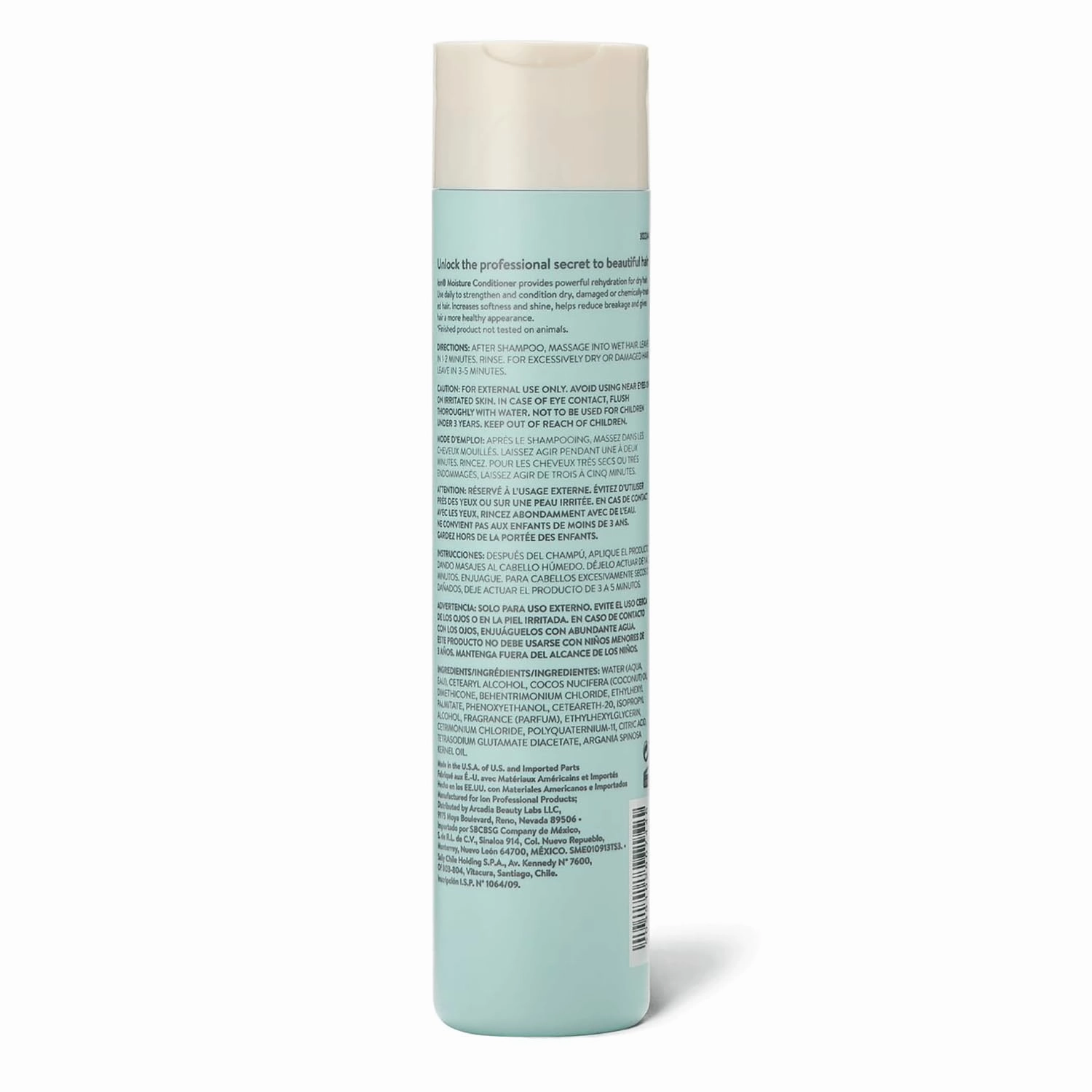 ion Moisture Conditioner, Moisturizing Treatment, Vegan, Paraben Free, Hydrating, Reduces Breakage