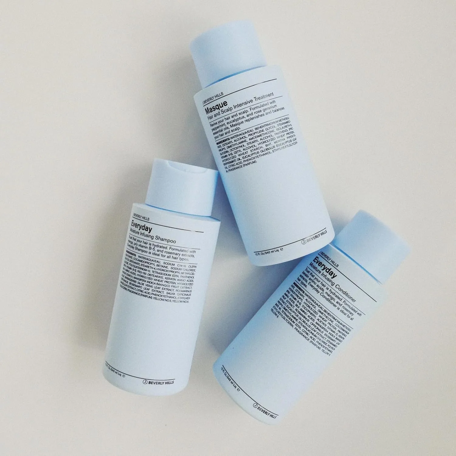 J Beverly Hills Blue Everyday Moisturizing Conditioner with Keratin for Hydration, (3 Oz, 12 Oz, 32 Oz)