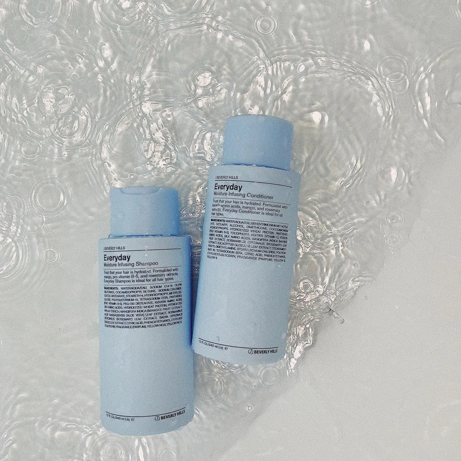 J Beverly Hills Blue Everyday Moisturizing Conditioner with Keratin for Hydration, (3 Oz, 12 Oz, 32 Oz)