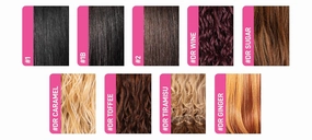 Janet Collection melt HD 360 HUMAN HAIR BLEND PRIME UNIMIX Hand-Tied 13X6 Frontal Baby Hair Transparent Lace GLUELESS TUPI WIG With SOFT YAKY TEXTURE. (COLOR# DR TOFFEE)