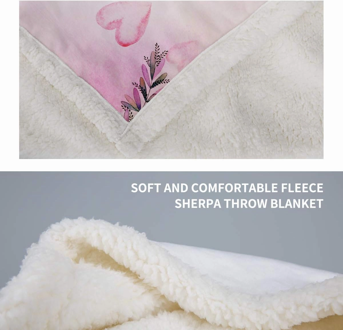 Jekeno Mountain Sherpa Blanket Sunset Forest Trees Art Printed Throw Blanket Smooth Soft for Sofa Chair Bed Office 50"x60"