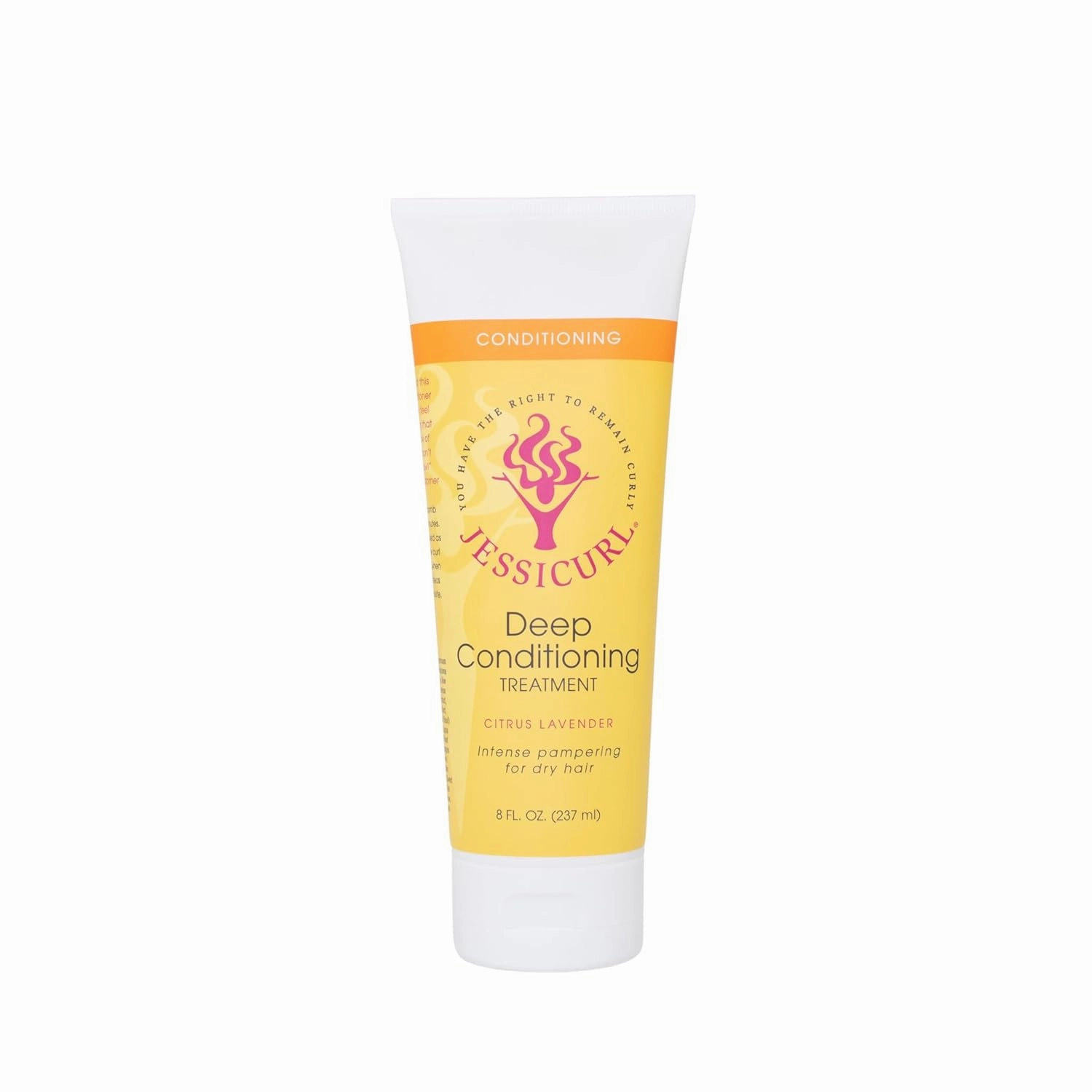 Jessicurl, Deep Conditioning Treatment, Citrus Lavender, 8 Fl oz. Deep Conditioner for Dry Damaged Hair, great Anti Frizz Hair Mask and Leave in Conditioner for Curly Hair