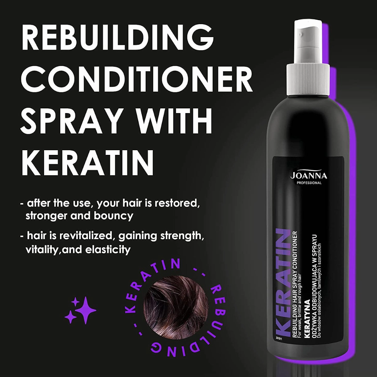 Joanna Professional Keratin Rebuilding Spray Conditioner
