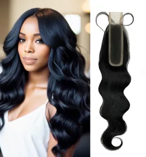 Joe Green 2x6” HD Transparent Closure with 100% Virgin Remy Human Hair Pre-Plucked Baby Hair Natural Color (2x6 Body Natural, 12 Inch (Pack of 1))