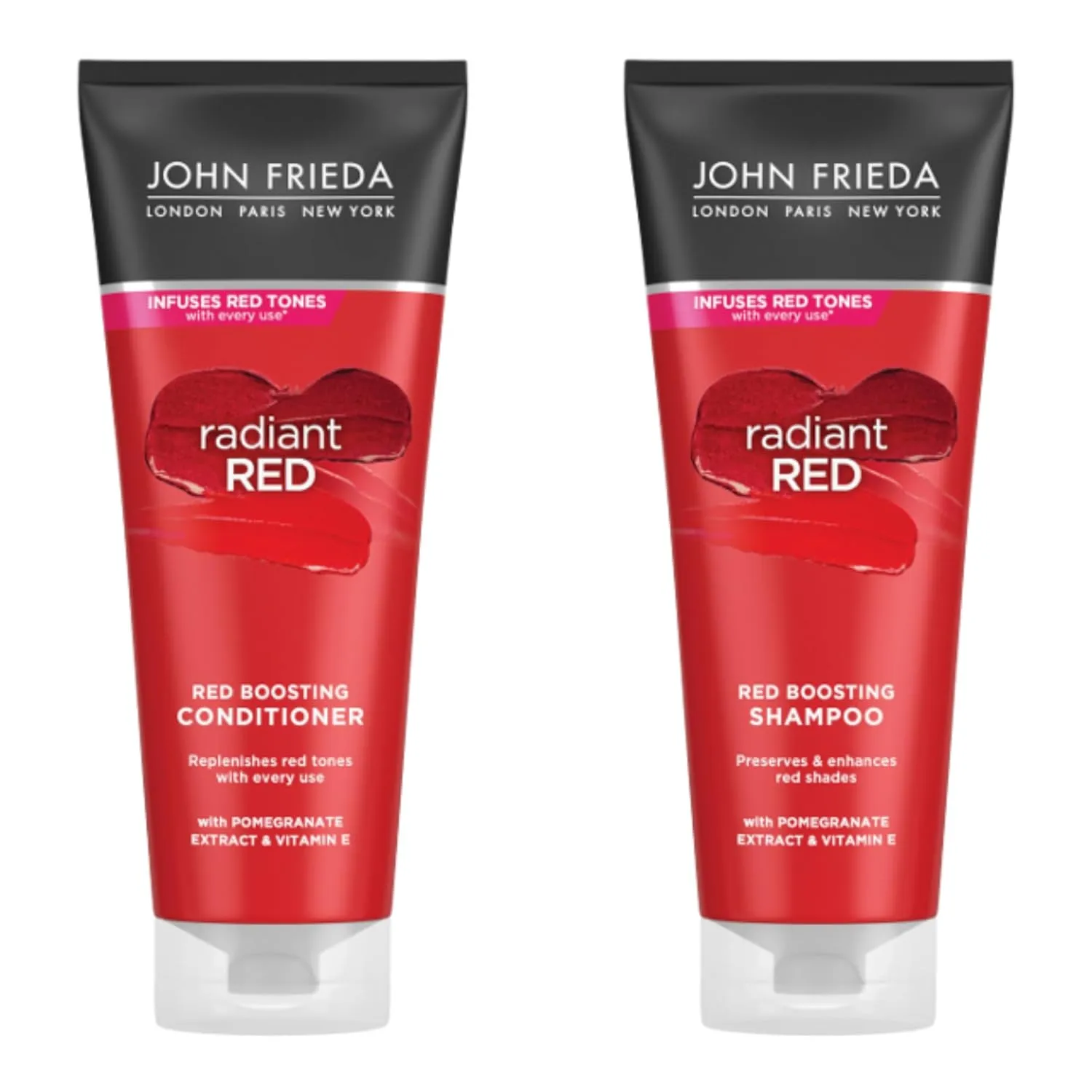 John Frieda Radiant Red Colour Protecting, Shampoo and Conditioner Pack,8.3 oz Each