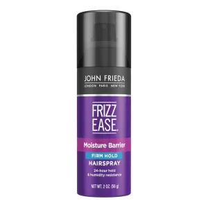 John Friedass HairSpray Frizz Ease Firm hold Anti Frizz for Dry, Damaged hair LONDON PARIS NEW YORK pack of 2 2oz, mini size, travel size, luxurious, 2 Ounce (Pack of 2)