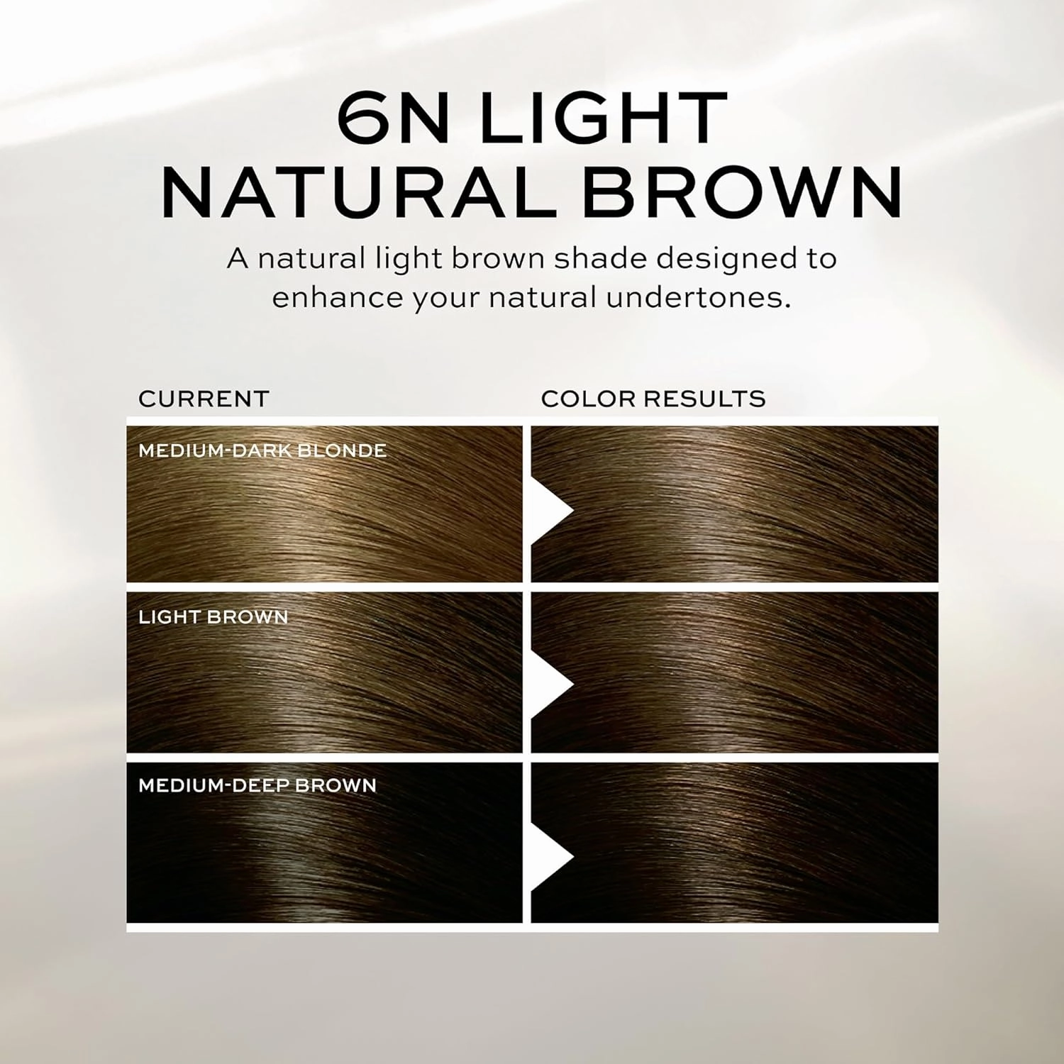 John Frieda Precision Foam Colour, Light Natural Brown 6N, Full-coverage Hair Color Kit, Anti-Fade Gray Coverage, Deep Color Saturation Hair Dye, Pack of 2