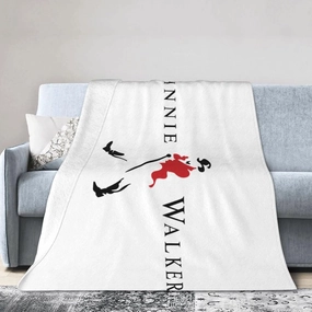 Johnnie Music and Walker Flannel Throw Blanket for Couch Bed Super Soft Air Conditioner Cozy Warm Blanket 80"x60"
