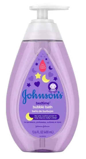 Johnsons Baby Bedtime Bubble Bath 13.6 Ounce (400ml) (2 Pack)