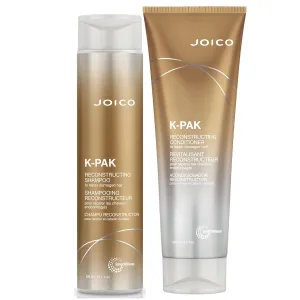 Joico K-PAK Daily Reconstructing Shampoo & Conditioner | For Damaged Hair | Restore Shine | Smooth & Detangle | Eliminate Static | With Keratin & Guajava Fruit Extract