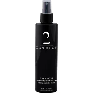 Jon Renau Fiber Love Synthetic Conditioning Spray, 8.5 oz – Leave-In Conditioner for Wigs, Toppers & Hair Extensions – Detangles, Restores Shine & Protects Synthetic Fiber