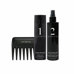 Jon Renau Synthetic Hair Shampoo & Conditioner - Shampoo & Conditioner Set With Wide Tooth Comb