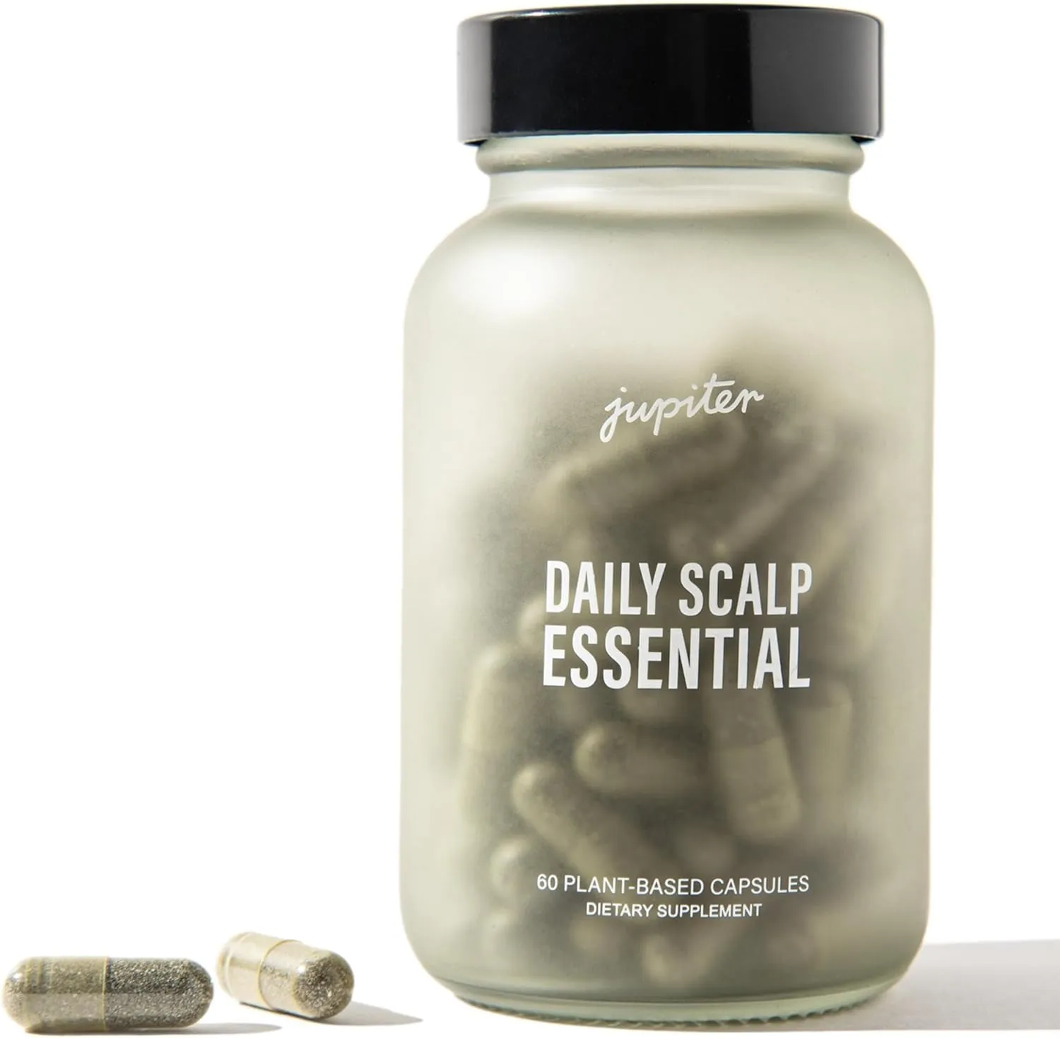 Jupiter Daily Scalp Essential Hair Loss Supplement, for Women & Men, Hair Vitamins, for Flaky, Itchy, Oily, Dry Scalp, All-Natural, Plant-Based Ingredients, for Thicker, Fuller Hair, 60 Capsules
