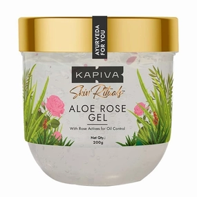 Ka.piva Skin Rituals Aloe Rose Gel 200 gms | After-sun Soothing Gel | For Sunburn Relief & Hydration | Clinically Tested Rose Actives| Ayurvedic Tan Minimiser