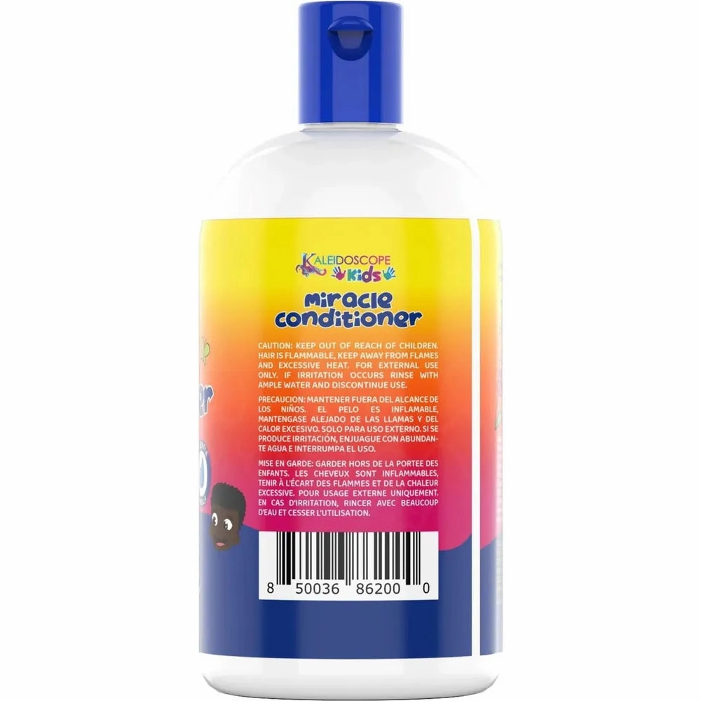 Kaleidoscope Kids - Miracle Detangling Moisturizing Conditioner | All Hair Types | Squeeze | Aloe vera | Abyssinian Seed Oil | 12oz |