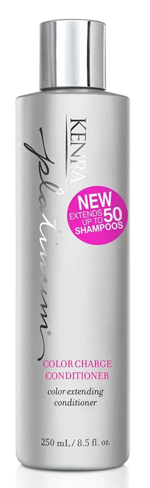 Kenra Platinum Color Charge Shampoo/Conditioner | Color Extending | Recharges Hair Color Up To 50 Washes | Lightweight Moisturizer |Maximum Color Retention |All Hair Types & Colors