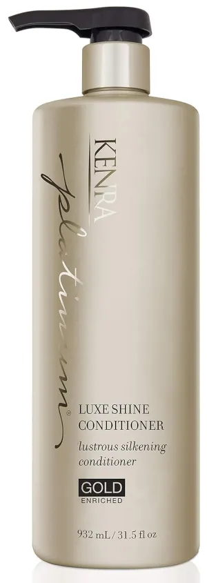 Kenra Platinum Luxe Shine Conditioner | Gold Enriched | Rich, Shine-Enhancing Daily Conditioner | Revitalies for Improved Manageability & Smoothness | All Hair Types | 31.5 fl. Oz