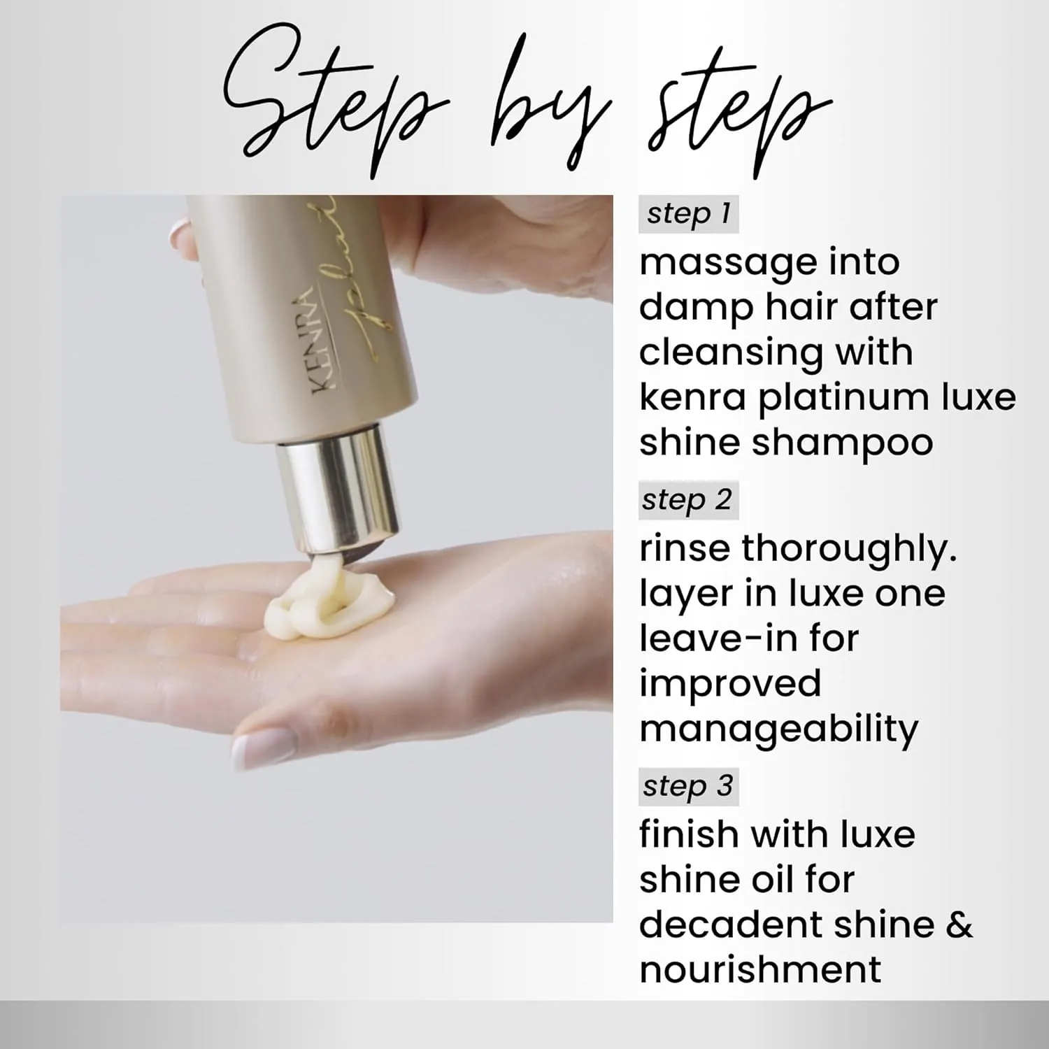 Kenra Platinum Luxe Shine Shampoo/Conditioner | Gold Enriched | Transforms Dull And Lifeless Strands To Glamorous And Full-Bodied Hair | All Hair Types